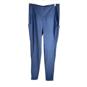 Baleaf Riding‎ Leggings Blue Equestrian Breeches Size Large Pockets